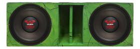 Caixa duto régua 2 alto falantes ultravox ultra 700 woofer cores