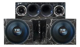 Caixa duto régua 2x12 alto falante triton tr850 4ohms + corneteira 2x2 unlike 500 cor:preto Caixa duto régua 2x12 alto falante triton tr850 4ohms + corneteira 2x2 unlike 500 cor:preto