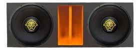 Caixa duto régua colorido 2 alto falantes spyder 12 kaos 650 woofer