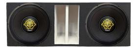 Caixa duto régua colorido 2 alto falantes spyder 12 kaos 650 woofer