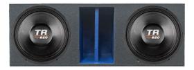 Caixa duto régua colorido 2 alto falantes triton 12 tr 620 woofer