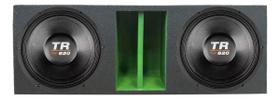 Caixa duto régua colorido 2 alto falantes triton 12 tr 620 woofer