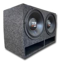 Caixa duto régua horizontal 2 alto falante triton tr 620 4 ohms som automotivo