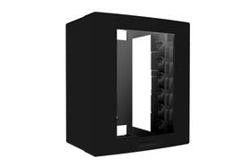 Caixa e Placa 3 Módulos de Sobrepor Preto