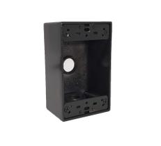 Caixa elétrica à prova de intempéries Sealproof 1 posto 3 furos bronze Caixa elétrica à prova de intempéries Sealproof 1 posto 3 furos bronze