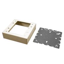 Caixa elétrica C2G Wiremold B-32 2 Gang Ivory com 3,5 cm de profundidade