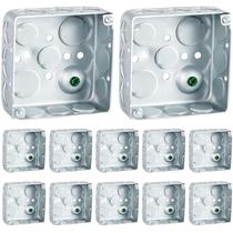 Caixa elétrica Copkim 4x4 cm 12 peças de aço galvanizado