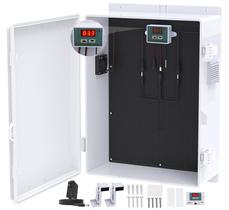 Caixa elétrica externa Akwscyby IP65 ABS 46x32x16 cm com ventilador