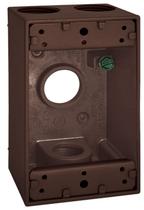 Caixa elétrica Sigma Electric 14251BR Bronze 4 furos de 1 gangue Caixa elétrica Sigma Electric 14251BR Bronze 4 furos de 1 gangue