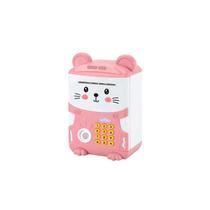 Caixa eletrônico de impressão digital Piggy Bank Pink Sound para crianças