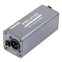 Caixa eliminadora de zumbido WiSwinda Pro X102-1S 6,35 mm TRS/TS/XLR Caixa eliminadora de zumbido WiSwinda Pro X102-1S 6,35 mm TRS/TS/XLR