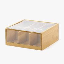 Caixa em Bambu com Visor para Chá e Especiarias Ecokitchen - Mimo Style