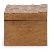 CAIXA EM MADEIRA MARROM MART 15x15cm