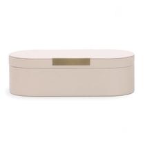 Caixa em MDF Com Revestimento em PU Nude e Dourado 10,5x34x15cm Caixa em MDF Com Revestimento em PU Nude e Dourado 10,5x34x15cm