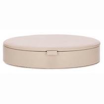 Caixa em Mdf com Revestimento em PU Nude Oval 6x17x21cm 20786 - Mart