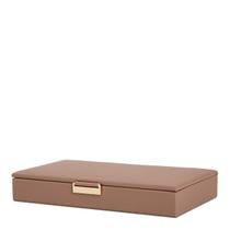 Caixa em mdf com revestimento pu rose m