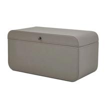 Caixa em MDF com Rvestimento em PU Cinza 17,5x35x17,5cm - Mart