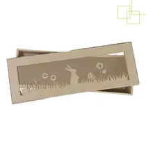 Caixa em MDF Cru Presente Embalagem Artesanal Doces Chocolates 22x7x3 Caixa em MDF Cru Presente Embalagem Artesanal Doces Chocolates 22x7x3