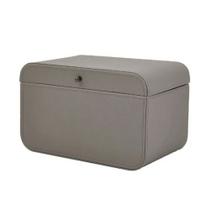 Caixa em MDF e revestimento em PU Cinza 18x28cm MART