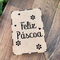 Caixa em MDF Feliz Páscoa - Ideal para Presentes e Decoração Caixa em MDF Feliz Páscoa - Ideal para Presentes e Decoração