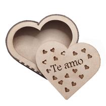 Caixa em MDF Formato Coração Eu Te Amo Presente Criativo Namorados