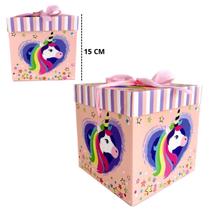 Caixa Embalagem Para Presente De Papel 15cm Laço