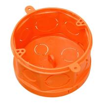 Caixa Embutir 4X4 Octogonal F.Móvel Laranja P/Conc Tigre