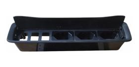 Caixa Embutir Mesa Móveis Com 03 Tomada 10A New Slim Preta