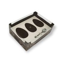 Caixa Encanto Cacau Bege 3x100g C2295 Ideia c/10 un