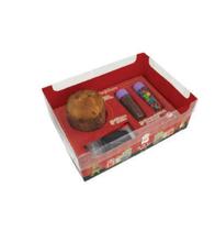 Caixa encanto mini confeiteiro natal c/10un ideia embalagens