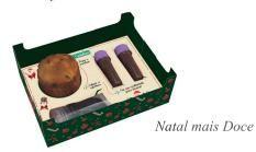 Caixa encanto mini confeiteiro - natal mais doce - desmontada pct c/ 10 un ideia embalagens