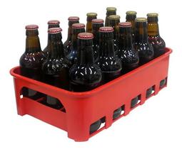 Caixa Engradado Garrafeira Cerveja 300ml P/15 Garrafas (não inclusas) - Vermelho Caixa Engradado Garrafeira Cerveja 300ml P/15 Garrafas (não inclusas) - Vermelho
