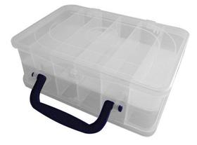 Caixa Estojo Duplo Para Pesca Hi ED-12-N - 12 Divisões Caixa Estojo Duplo Para Pesca Hi ED-12-N - 12 Divisões