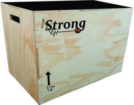 Caixa Exercício Funcional Box/Plyo Box/Caixa De Salto 12 - Strongfit