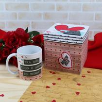 Caixa explosiva com a caneca de porcelana com frase fixa Caixa explosiva com a caneca de porcelana com frase fixa