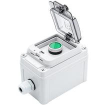 Caixa externa de interruptor de botão impermeável OELFFOW IP67 verde