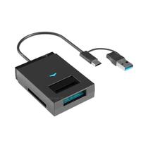 Caixa Externa Para SSD M.2 NVMe NGFF USB 3.1 Tipo C 10Gbps Com Leitor De Cartão SD TF