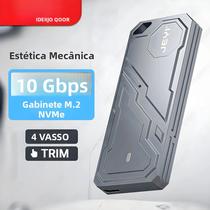 Caixa Externa Para SSD NVMe M.2 2280 USB 3.2 10G Com Carcaça De Alumínio Mecha UASP Trim Caixa Externa Para SSD NVMe M.2 2280 USB 3.2 10G Com Carcaça De Alumínio Mecha UASP Trim