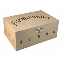 Caixa farmacinha laser passa fita 23,5x18,5x11,5 cm - mdf cru artesanal Caixa farmacinha laser passa fita 23,5x18,5x11,5 cm - mdf cru artesanal