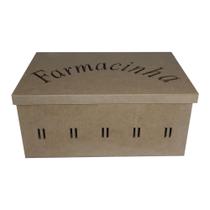 Caixa Farmacinha Tampa Sapato Passa Fita 30x20x13 3mm Mdf Madeira Caixa Farmacinha Tampa Sapato Passa Fita 30x20x13 3mm Mdf Madeira