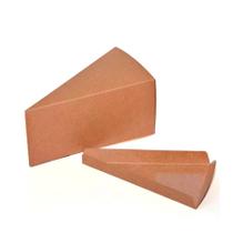 Caixa Fatia de Bolo com Gaveta n2 - 9,5x15,5x6cm Kraft - 10 unidades - Rizzo