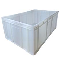 Caixa fechada 45l branca 40x24x60cm ms50tf caixa empilhavel contentor fechado