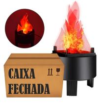 CAIXA FECHADA 48 Unidades Chama Efeito Fogo Artificial LED 3W Tecido Seda DS9931