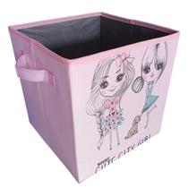 Caixa Feminina Estampada Para Decoração - Amigas&Cachorro - Organibox