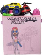 Caixa Feminina Estampada Para Decoração E Organização - Estampa: California Skate