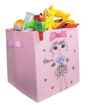 Caixa Feminina Estampada Para Decoração E Organização - Estampa: Laço Pink