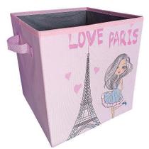 Caixa Feminina Estampada Para Decoração - Torre Eiffel - Organibox