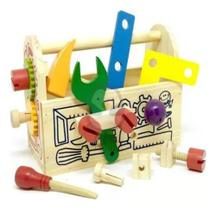 Caixa Ferramentas Madeira Gire E Crie Brinquedo Educativo Caixa Ferramentas Madeira Gire E Crie Brinquedo Educativo
