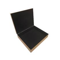 Caixa Flocada Lisa Grande 33,5x28x8 Organizadora Lembrancinha Porta Álbum - MDF