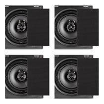 Caixa Frahm 6cx 50w Rms - Quadrada ( Kit com 4 cxs pretas)